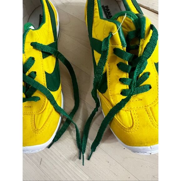 PANAM Made in Mexico Hand Crafted Vintage Sneakers Yellow Green Women Size 6.5 - Picture 8 of 13